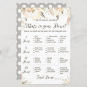 Vrijgezellenfeest spel - Paars stuntspel (Voorkant / Achterkant)