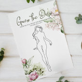 Vrijgezellenfeest Spel Pioenen Roze Raad de Jurk Flyer