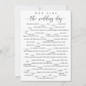 Vrijgezellenfeest spel "The Wedding Day" - Vertrou Kaart (Voorkant)