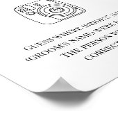 Vrijgezellenfeest spel waar waren we poster (Hoek)