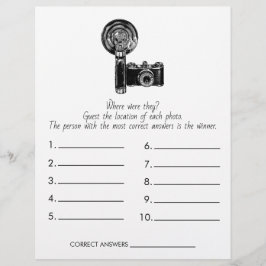 Vrijgezellenfeest spel waar waren ze? Bruiloft Flyer