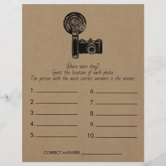 Vrijgezellenfeest spel waar waren ze? Bruiloft Flyer (Voorkant)