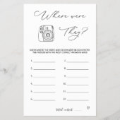 Vrijgezellenfeest spel waar waren ze flyer (Voorkant)