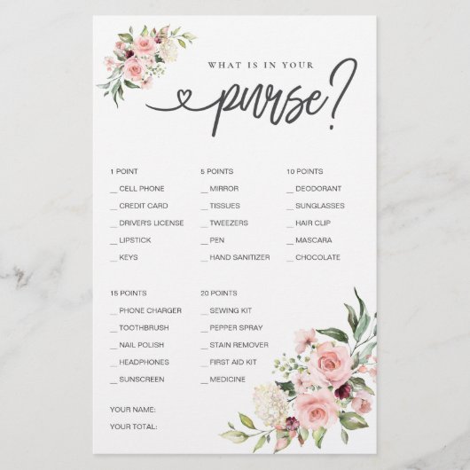 Vrijgezellenfeest spel Wat zit er in je portemonne (Voorkant)