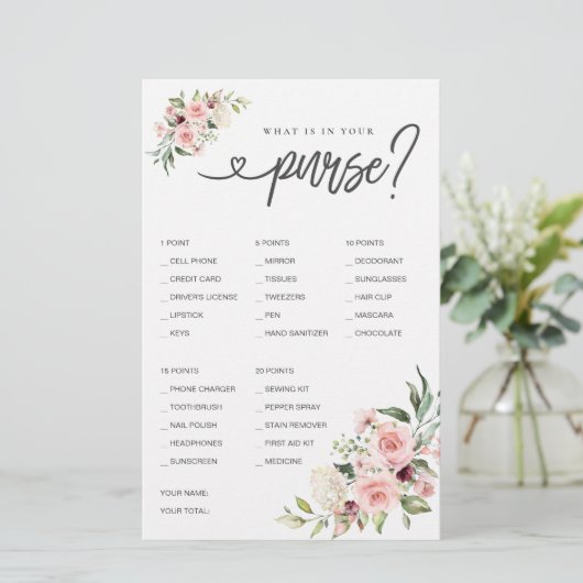 Vrijgezellenfeest spel Wat zit er in je portemonne (Staand voorkant)