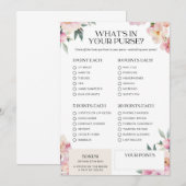 Vrijgezellenfeest Spel Wat zit er in je portemonne Kaart (Voorkant / Achterkant)