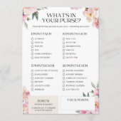 Vrijgezellenfeest Spel Wat zit er in je portemonne Kaart (Voorkant)