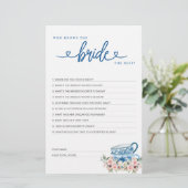 Vrijgezellenfeest spel Wie kent de bruid het beste (Staand voorkant)