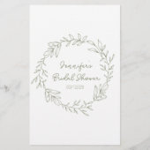 Vrijgezellenfeest Spel Woord Zoeken Sage Boho Flow (Achterkant)