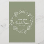 Vrijgezellenfeest Spel Woord Zoeken Sage Groene Bl (Achterkant)