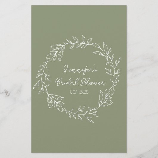 Vrijgezellenfeest Spel Woord Zoeken Sage Groene Bl (Achterkant)