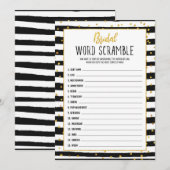 Vrijgezellenfeest spel Word Scramble Kaart (Voorkant / Achterkant)