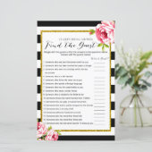 Vrijgezellenfeest spel - Zoek de gast (Staand voorkant)