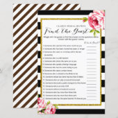 Vrijgezellenfeest spel - Zoek de gast (Voorkant / Achterkant)