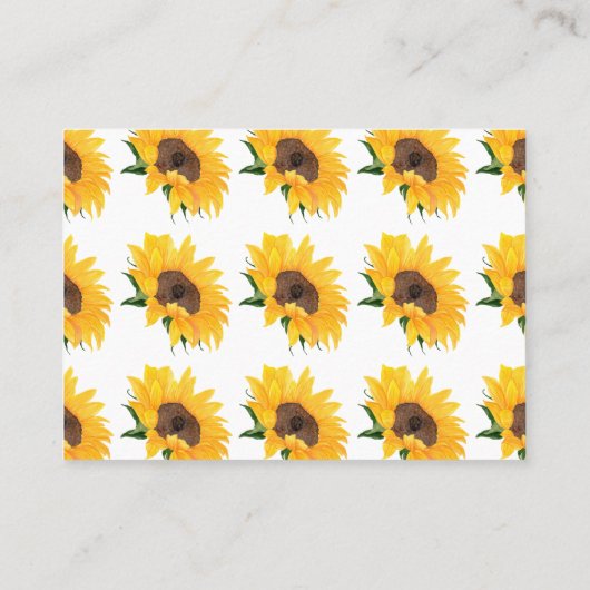 Vrijgezellenfeest Spel Zonnebloemen Hoeveel Kussen Plaatskaartje (Achterkant)