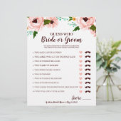 Vrijgezellenfeest Spelbride of Groom Floral (Staand voorkant)