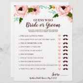 Vrijgezellenfeest Spelbride of Groom Floral (Voorkant / Achterkant)