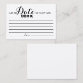 Vrijgezellenfeest speldatum ideale kaart plaatskaartje (Voorkant / Achterkant)