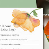 Vrijgezellenfeest spellen Ken je de bruid Bloemen Flyer