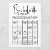 Vrijgezellenfeest Spelletjes Bachelorette Bingo Br Kaart (Voorkant)