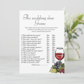 Vrijgezellenfeest spelletjes met bruiloft bedankkaart (Staand voorkant)