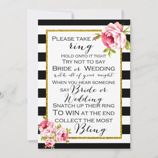 Vrijgezellenfeest Spelletjes x2 - Ringspel | Schor Kaart (Voorkant)