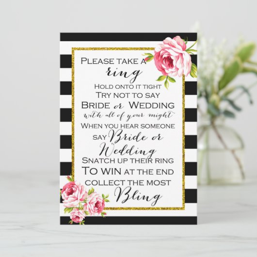 Vrijgezellenfeest Spelletjes x2 - Ringspel | Schor Kaart (Staand voorkant)