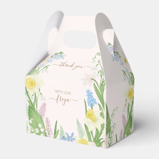 Vrijgezellenfeest Spring Blooms Bedankdoosjes (Achterkant)
