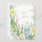 Vrijgezellenfeest Spring Blooms Kaart (Achterkant)