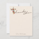 vrijgezellenfeest Spring Flowers Hartelijk dank Notitiekaartje (Voorkant)