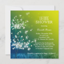 Vrijgezellenfeest Spring Meadow Dandelions Kaart