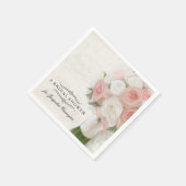 Vrijgezellenfeest Spring Rozen Floral Modern Boeke Servet (Hoek)