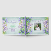 Vrijgezellenfeest Spring Wedding Violets Uw Foto Gastenboek (Volledig)