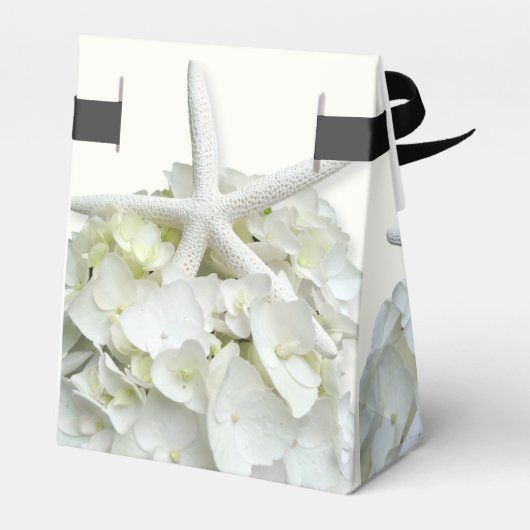 Vrijgezellenfeest Starfish White Hydrangea Harteli Bedankdoosjes (Achterkant)