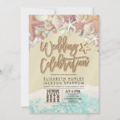 Vrijgezellenfeest Starfish Zomerstrand Beach Bedankkaart (Voorkant)