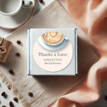 Vrijgezellenfeest Stickers Dank u Koffie<br><div class="desc">"Bedankt a Latte" Vrijgezellenfeest Stickers – Elegant & ☕💌 Voeg een charmant tintje toe aan uw evenement met deze vrijgezellenfeesten stickers, met een prachtig geïllustreerd koffiekopje en de oprechte woordspeling "Bedankt a Latte." Ideaal voor het afdichten van gunstzakken, cadeaus of traktatiedozen, deze koffiebeker stickers brengen warmte en persoonlijkheid aan uw...</div>
