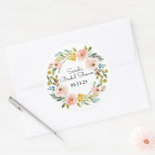 Vrijgezellenfeest Stickers Favors Floral herfst (Envelop)