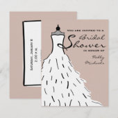 Vrijgezellenfeest - Stijlvolle dress aangepaste kl Kaart (Voorkant / Achterkant)