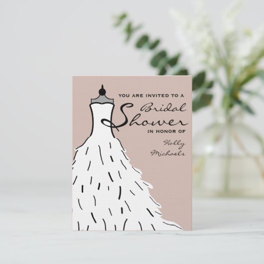 Vrijgezellenfeest - Stijlvolle dress aangepaste kl Kaart (Staand voorkant)