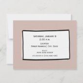 Vrijgezellenfeest - Stijlvolle dress aangepaste kl Kaart (Achterkant)