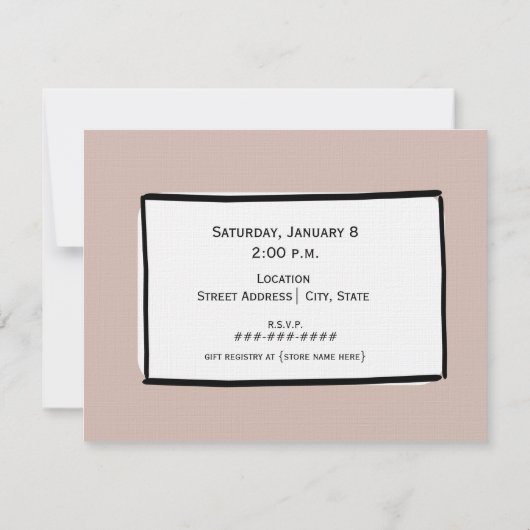 Vrijgezellenfeest - Stijlvolle dress aangepaste kl Kaart (Achterkant)