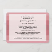 Vrijgezellenfeest Stoffig Roos Naam Streep Minimal Kaart (Achterkant)