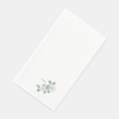 Vrijgezellenfeest Stusty Blue Floral - Aangepaste  Servet (Hoek)