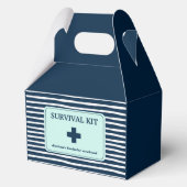 Vrijgezellenfeest Survival Kit Marine Nautical Bedankdoosjes (Voorkant)