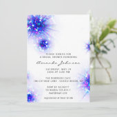 Vrijgezellenfeest Sweet 16e Abstract Roze Blauw Kaart (Staand voorkant)