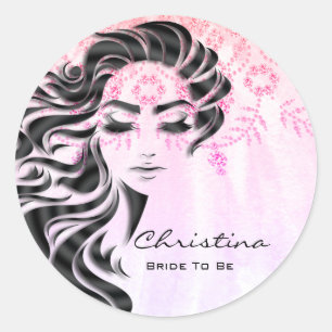 Vrijgezellenfeest Sweet 16e Make-up Princess Royal Ronde Sticker