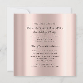 Vrijgezellenfeest Sweet 16e Verjaardag Roos Hart Kaart