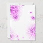 Vrijgezellenfeest Sweet 16th Glitter Pink White Ab Kaart (Achterkant)