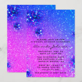 Vrijgezellenfeest Sweet 16th Holographic Glitter B Kaart (Voorkant / Achterkant)