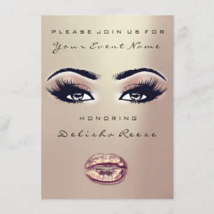 Vrijgezellenfeest Sweet 16th Kiss Lip Makeup Roos  Kaart